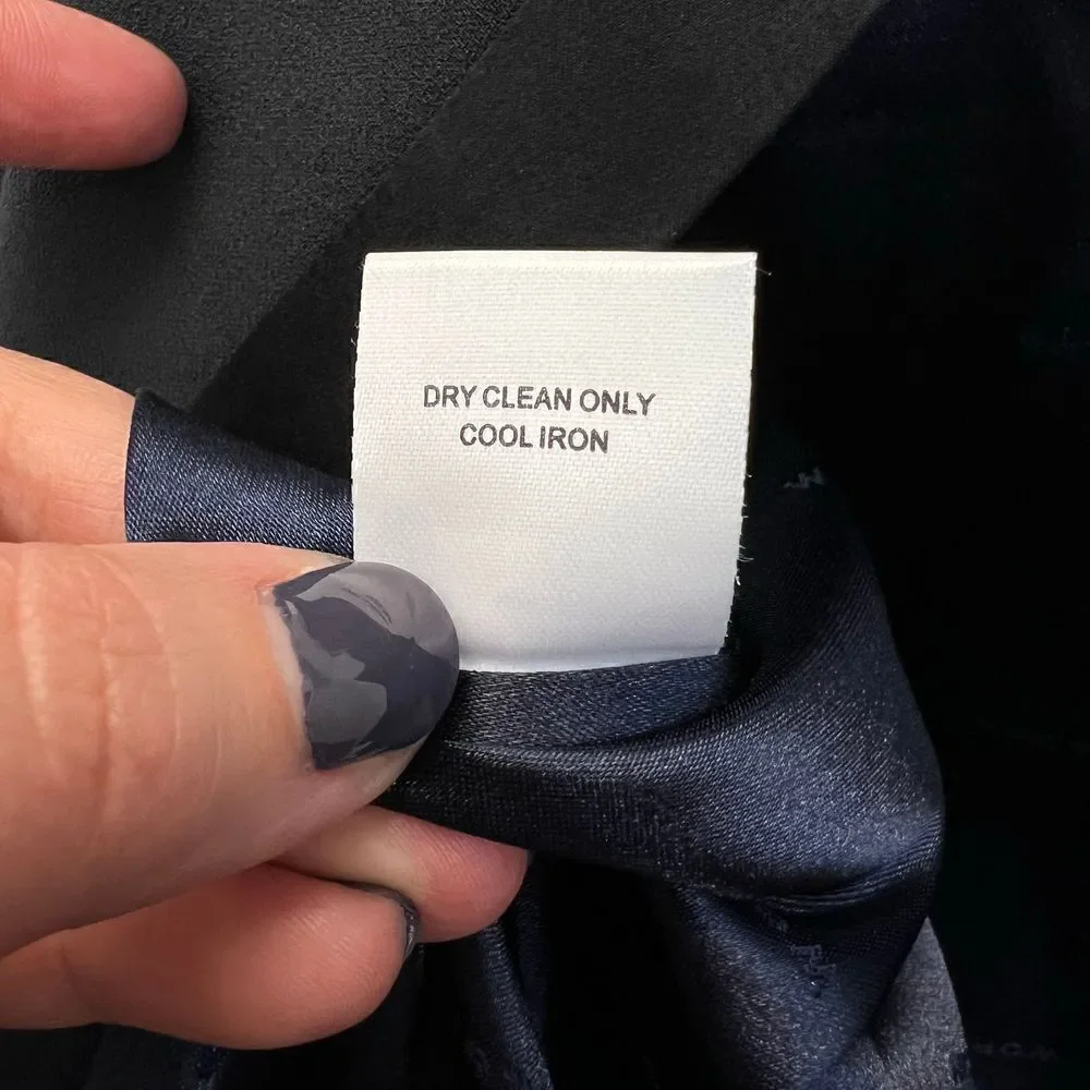 Worth New York Navy Evening Jacket Embellished Size 10 - Picture 6 of 7